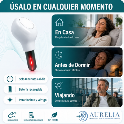AURELIA™ - Terapia de luz roja para tus oídos